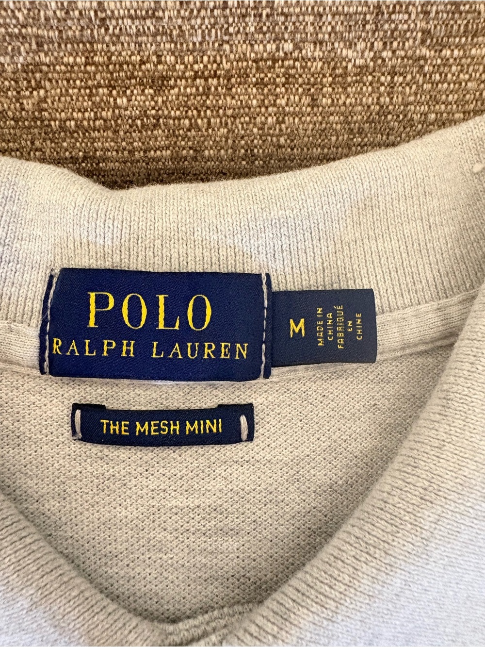 Ralph Lauren Light Gray Mesh Mini Polo Dress - Picture 3 of 5